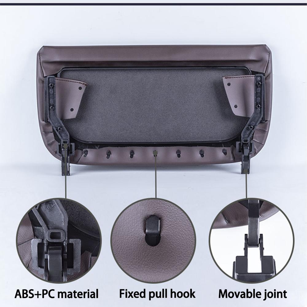 Car Seat Back Board for BMW F10 F07 F02 5 Series Rear Backrest Panel Part Leather Cover Leather Cover Storage Pocket