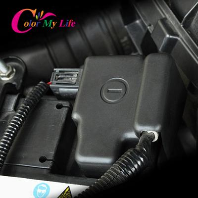 Capa de clipe negativo de bateria de motor de carro para Honda HRV HR-V Vezel 2014 - 2018 ABS preto protetor cobre