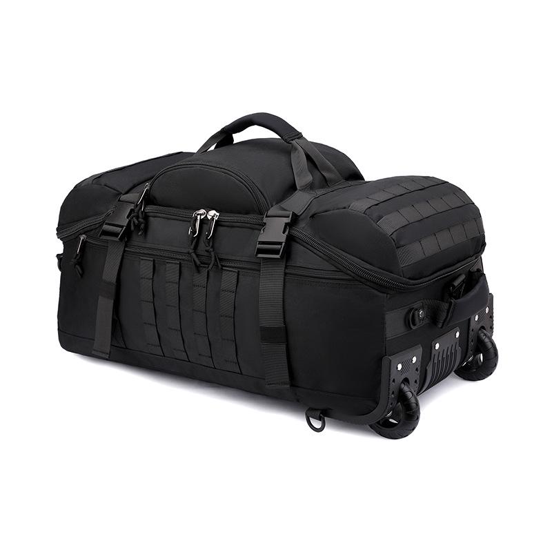 Foldable Cross-Border Wheeled Backpack: Multifunctional Travel & Sports Bag for Men and Women