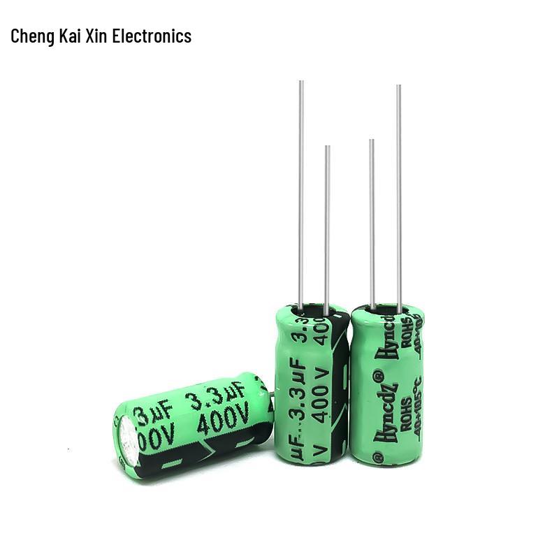 Original High-Frequency Aluminum Electrolytic Capacitor 400V 3.3UF 6x12 - Large Quantity Available