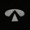 Car Steering Wheel Logo Sticker Diamond Crystal Decals for Infiniti FX35 Q50 G35 G37 G20 QX56 QX50 QX60 QX80 Q45 QX70 FX37