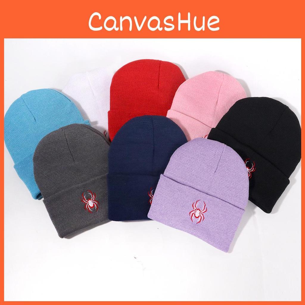 Spider Animal Inspired Embroidered Knit Hat For And Street Fashion Enthusiasts