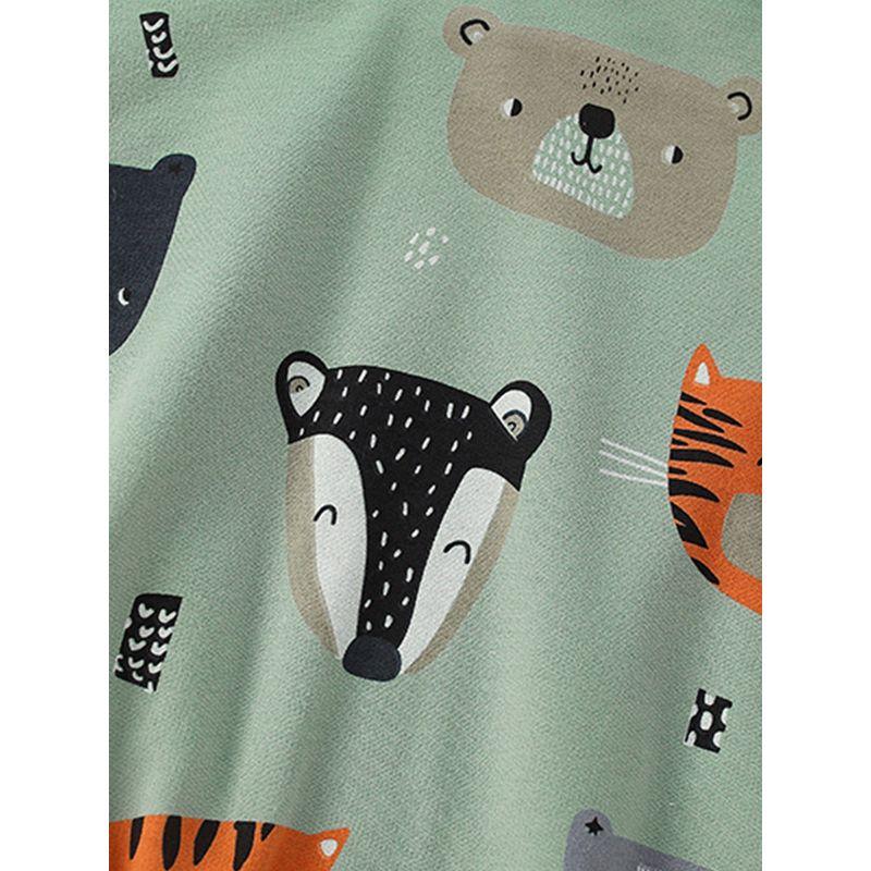 Clothing Boys' Sweatshirt Spring and Autumn Style for Older Children 23 New Autumn Clothing Children's Boys Cartoon Casual Long-Sleeved Base Shirt