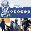 Camouflage Cycling Face Guard Neck Gaiter UV Protection Breathable Outdoor Motorcycle Helmet Liner Bandana Balaclava Neck Scarf Face Shield