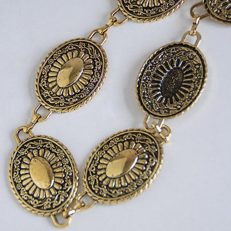 Waist Chain Accessories High-end Fashion Retro Women's Belt Engraved Light Luxury Women's Waist Chain Exquisite Decorative Waist Chain