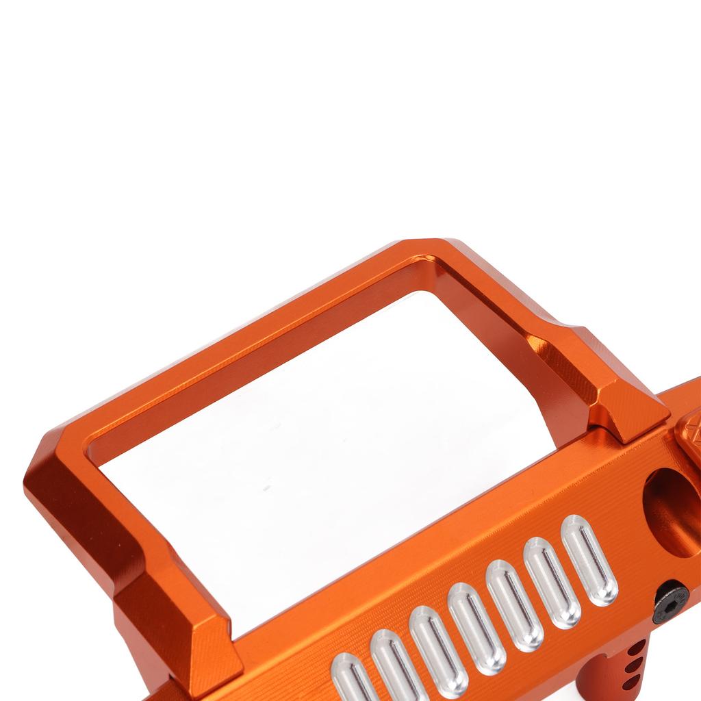 Aluminum Alloy Front Bumper RC Car Upgrade Accessory with LED Light Hole for Al 1Celsius6 for SCX6 Car