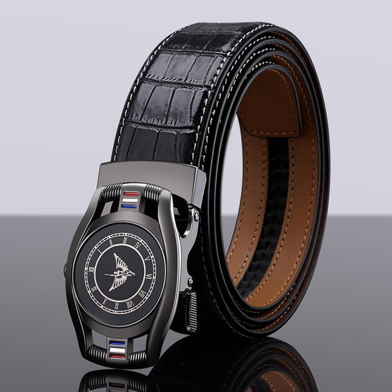 

Ремень Emperor, мужской ремень из натуральной воловьей кожи, мужской брючный ремень из сплава, универсальный маленький ремень, мужской ремень 130cm