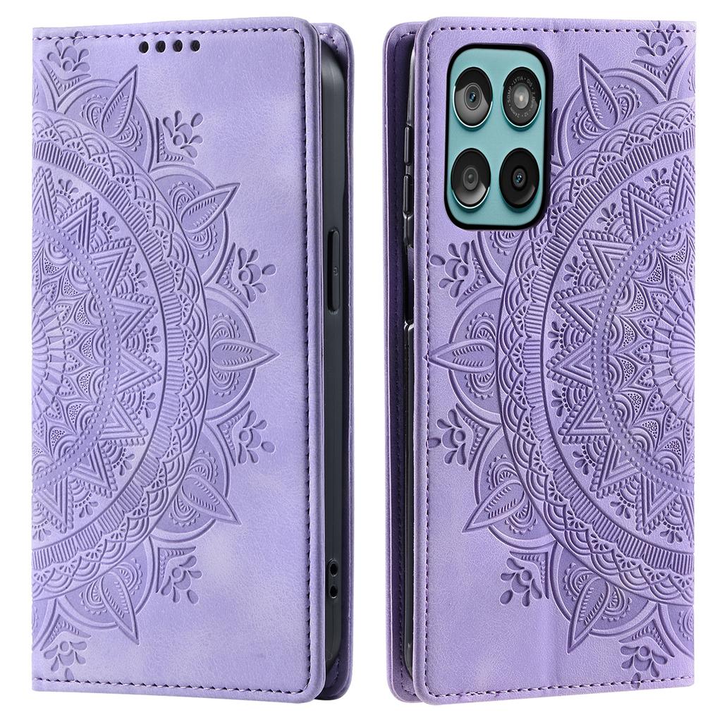 Styl-010 Dla Motorola Edge 60 5G/60 Fusion 5G Etui Skórzane Etui na Telefon z Magnetycznym Zamknięciem Wzór Nadrukowany