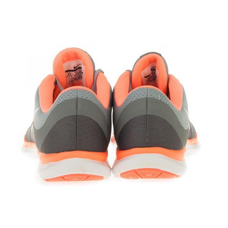 Nike Flex Trainer 6 Comfortable Shock Absorption Slip Resistant Durable Lightweight Low Top Training Shoes Women sneaker Gray Orange 831217-009