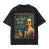 There Is Motion At Your Front Door Tung Tung Tung John Pork Men T Shirts Washed Vintage Tee Shirt Short Sleeve Crewneck Tshirt