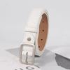 1Pc Women'S Belt Trendy Square Buckle Belt High End Soft Pu Leather Belt Paired With Skirt Work Pants Jeans Belt