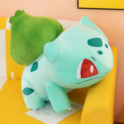 45 cm Pokemon Bulbasaur Plüschpuppe Spielzeug Weiche Anime Puppen Kuscheltier Kawaii Dekokissen Geburtstagsgeschenk für Jungen Mädchen