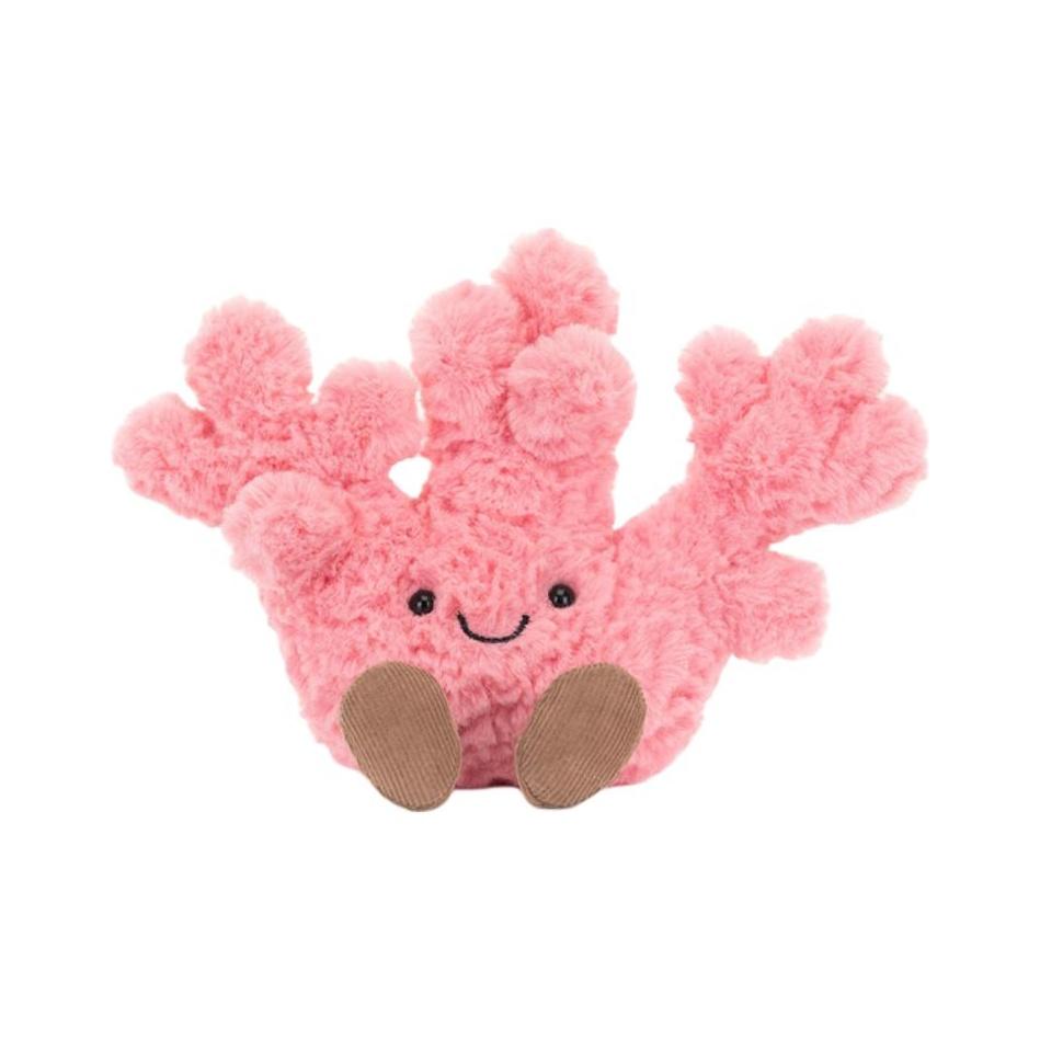 

JELLYCAT океан Amuseables кораллово-розовый коралл милый милый кукла плюшевая кукла 14 см высотой Box Not Included