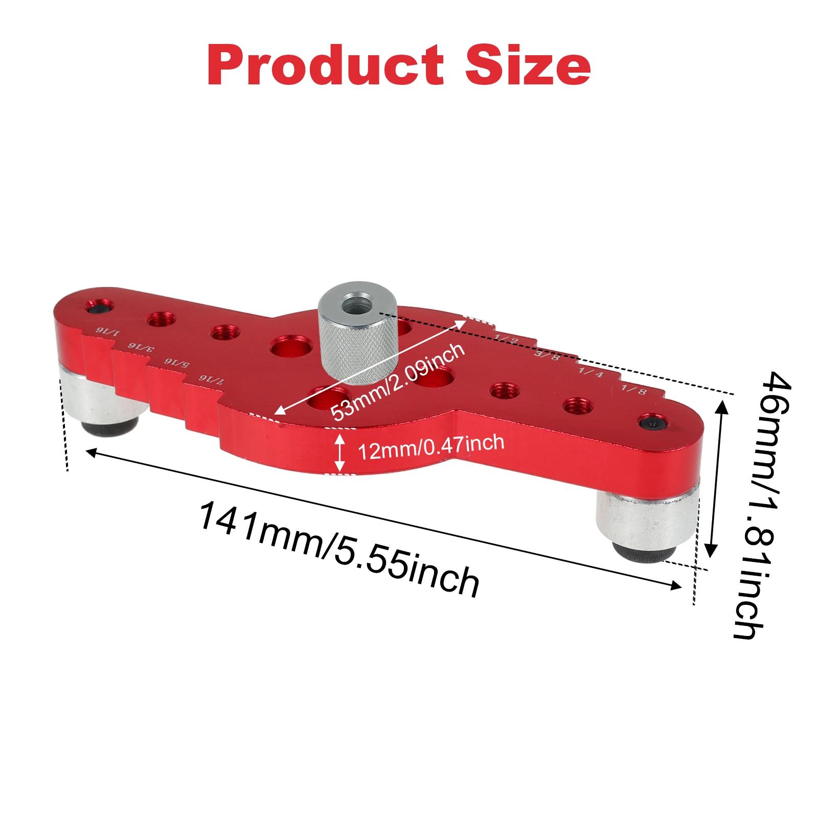 

Новый самоцентрирующийся кондуктор для сверления дюбелей из алюминиевого сплава, вертикальный кондуктор для сверления карманных отверстий, точное руководство по сверлению деревянных дюбелей красный
