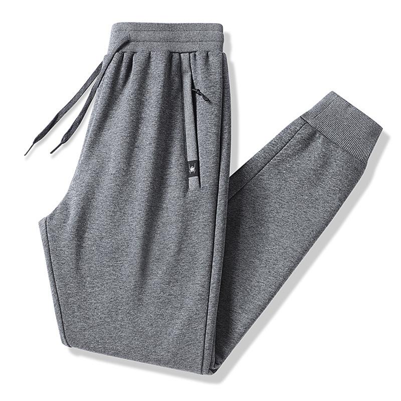 

Утепленные флисом брюки прямого кроя, свободные, с манжетами, повседневные мужские брюки, весенние спортивные штаны 5XL