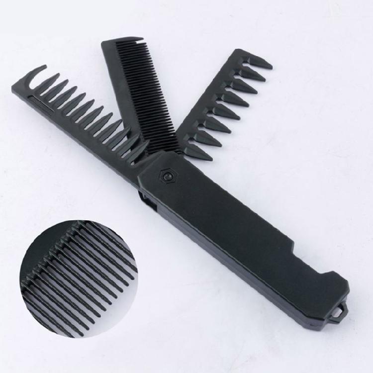 Fine and Wide Tooth Comb Hair Picking Comb Detangling Comb 3 in 1 Folding Comb Travel Pocket Comb Hair Styling Comb