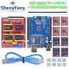 TZTUNO R3 Shield V3 Engraving Machine 3D Printe+ 4pcs DRV8825 Or A4988 Driver Expansion Board For Arduino With USB Cable
