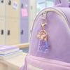 Purple Series Keychain Pendant Sequins Star Initial Letter Key Chain