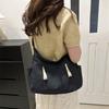 Trendy Retro Japanese Canvas Crossbody Bag Elegant Black Beige And Khaki Colors For Everyday Use