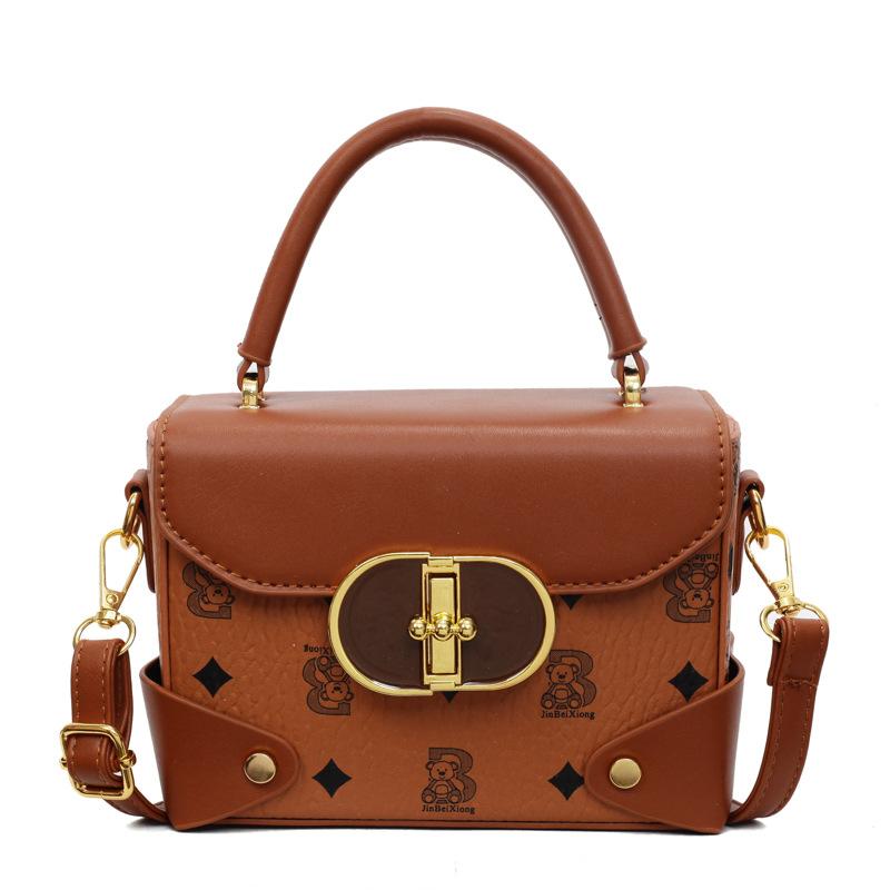 Premium contrasting color small bag women's 2025 new popular versatile messenger bag fashionable commuter small square bag