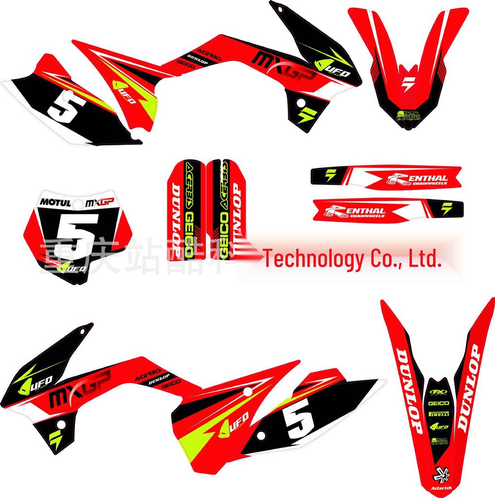 BOSUER Cheetah Hunter N911 Off-Road Motorcycle Decals & Stickers