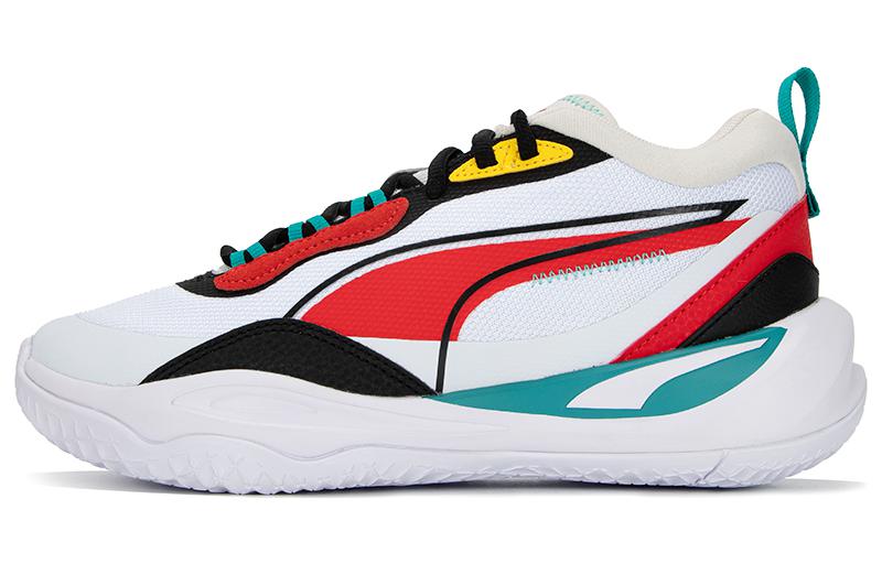 PUMA Playmaker White Red Black 385841-05 38
