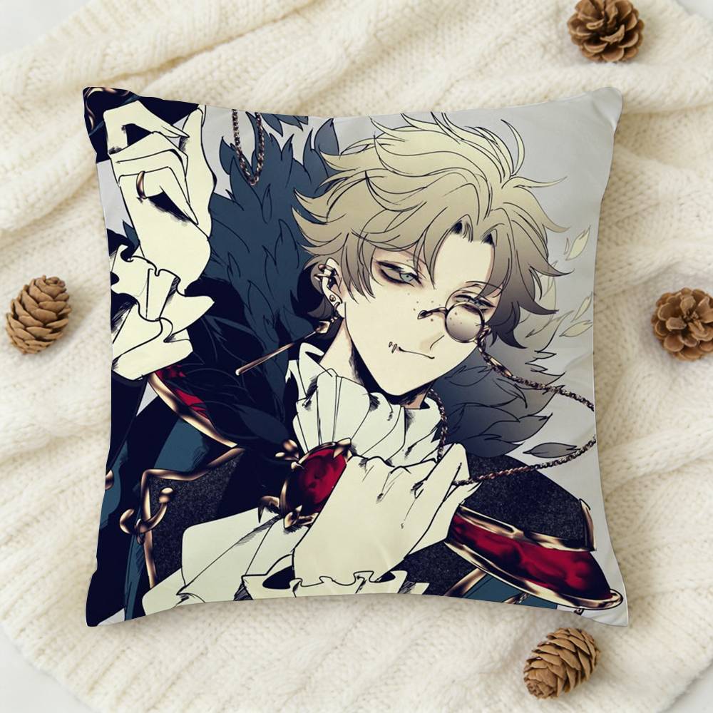 Horror Game Identity V Doublesided Printed Square Decorative Cushion Cover for Sofa Living Room Home Decor