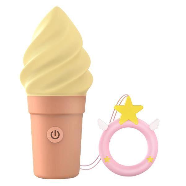 Jouet sexuel - Love to Love Cand'Ice Vanilla Pop - Étanche - 10 modes de vibrations - Silicone