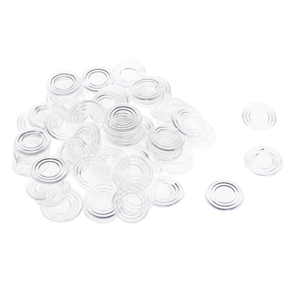 100 Pack Clear Rubber Feet Bumpers Pads Transparent Buffer Tips Cabinet Door Noise Dampening