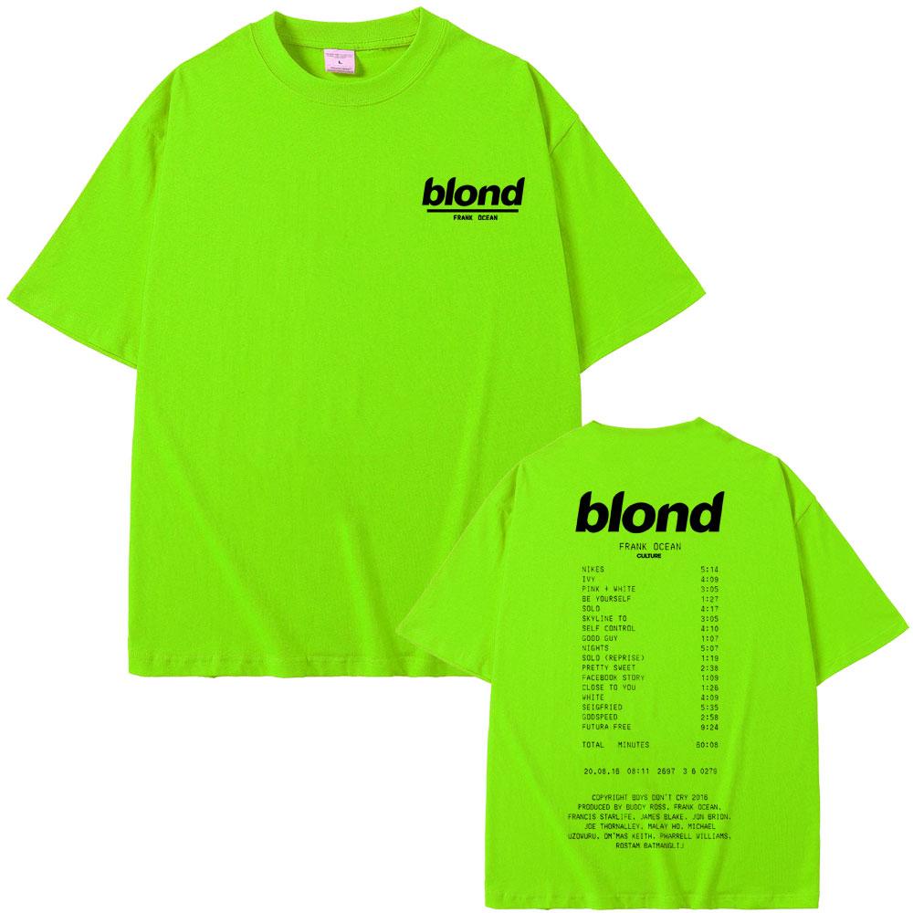 

Rapper Frank Oversized T-shirts Blond Graphic Tshirt Ocean Hip Hop T Shirt Unisex Fashion Short Sleeve Tees Male Vintage Streetwear 3XL