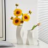 Modern Style Vase Plastic Flower Vase Nordic Living Room Decor Craft Flower Bottle Floral Arrangement Display Vase Pots Ornament