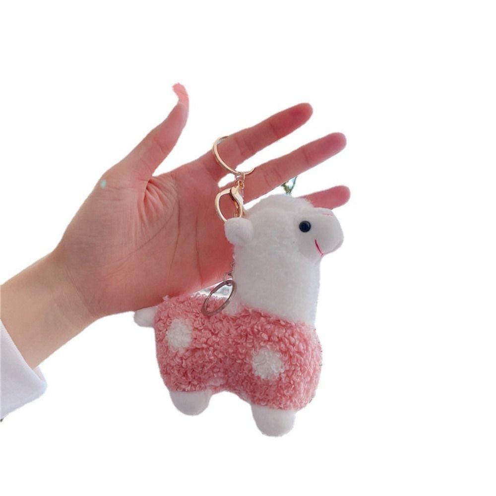 Creative Cartoon Alpaca Keychain Cute School Bag Keychain Key Pendant Men Women