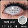 FUNSACHY Cosplay Black White Contact Lenses for Eyes 1Pair Colored Anime Lens Eye Makeup Pupil Halloween Women Men's Accessories