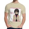 Round Collar Serial Experiments Lain Sad Japanese Anime Aesthetic T Shirt Casual For Male Slim Top