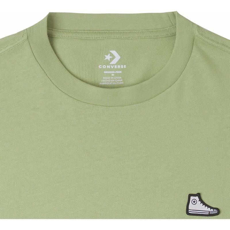 Converse Go-To Sneaker Patch Loose-Fit T-Shirt Asia Sizing 'Vitality Green' Men's 10025397-A11