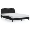 Viana  Bed Frame with LED Lighting Without Mattress Black 120x200 cm