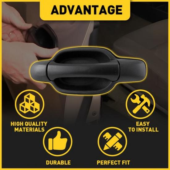 For 2004 -2012 Chevrolet Colorado Outside Outer Exterior Door Handle Rear EOA