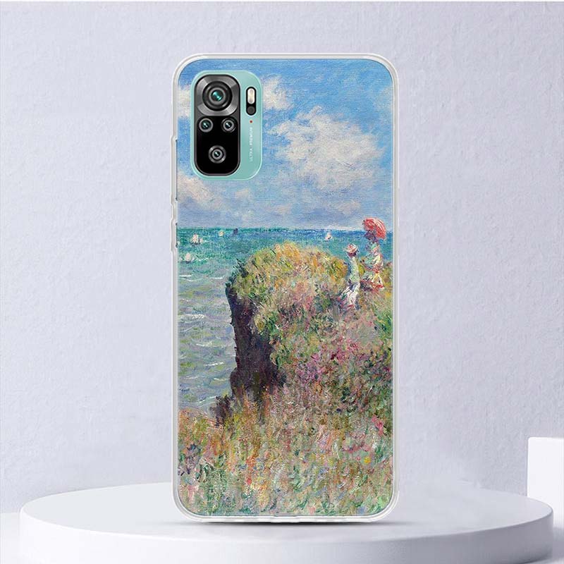 Claude Monet Garden Lotus Bridge Soft Case For Xiaomi Redmi Note 14 13 12S 11S 10S 12 Pro Plus Phone Cover 11 10 11E 11T Note14