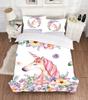 Bed Linens Lovely Carton Warm Comforter Beding Sets Soft Duvet Cover+pilocases 3D Print Unicorn Beding Set 140x210 Single Double Sized Dimensions
