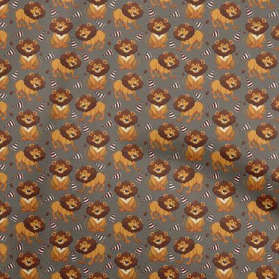 Cotton Flex Tawny Brown Fabric Circus Craft Projects Decor Fabric Printed By The Yard 40 Inch
