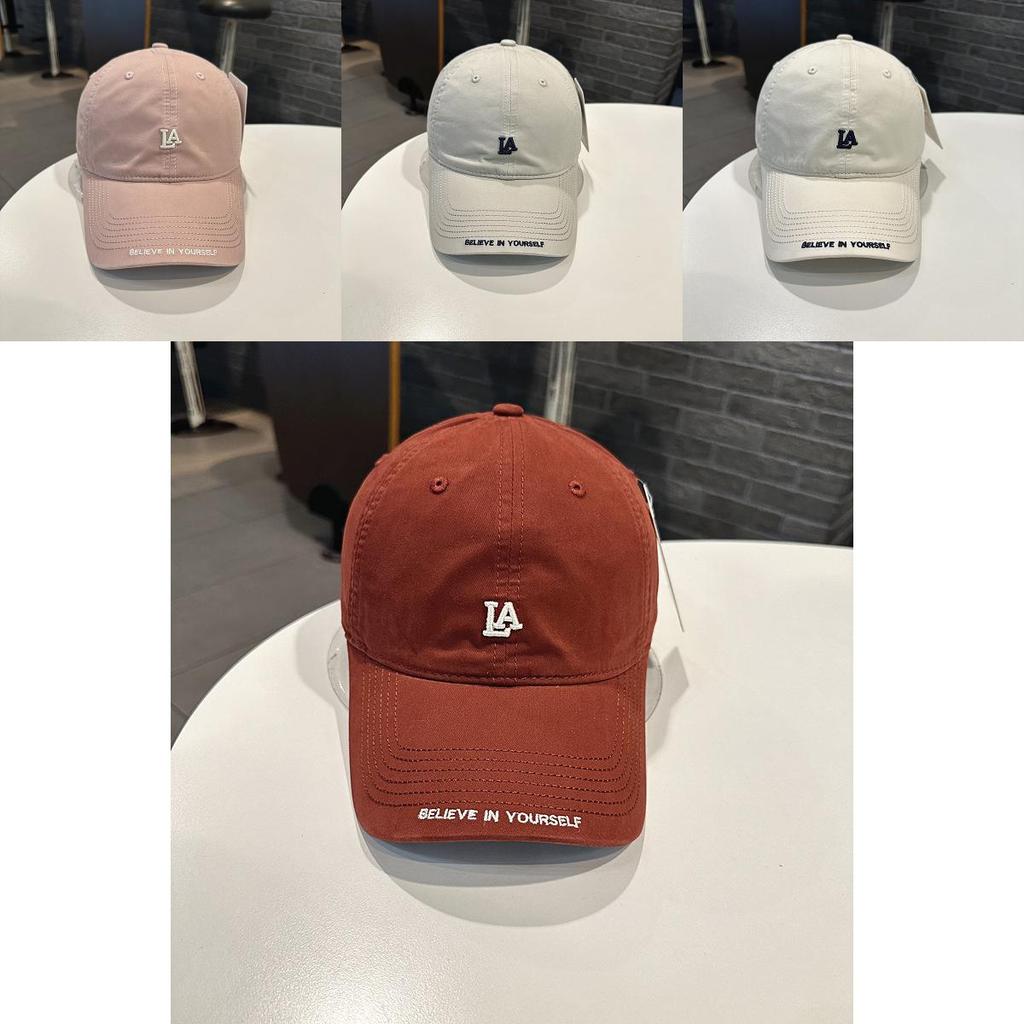 Letter Embroidered Cotton Cap For Spring To Autumn Sun Protection And Style