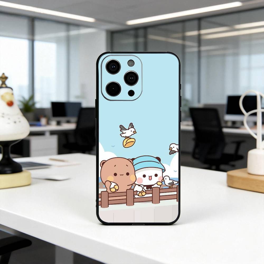 

Funny family B-BUBU D-DUDU-es Phone Case For iPhone 17,16,15,14,13,12,11 Plus,Pro Max,XS,Soft Silicone Black Cover iPhone13