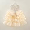 Elegant Princess Dog Dress Small Breeds Outfit Chiffon Skirt With Large Bow Yorkshire Terrier Pomeranian Teacup