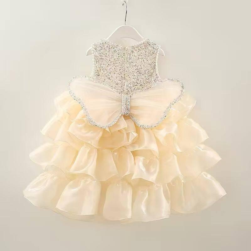 Elegant Princess Dog Dress Small Breeds Outfit Chiffon Skirt With Large Bow Yorkshire Terrier Pomeranian Teacup