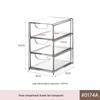 Armoire Miroir de Salle de Bain en Acrylique & Étagère Organisateur de Cosmétiques