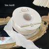 Pleated Silk Ribbon with Floral Ruffles for Gift Wrapping and Decorative Tying