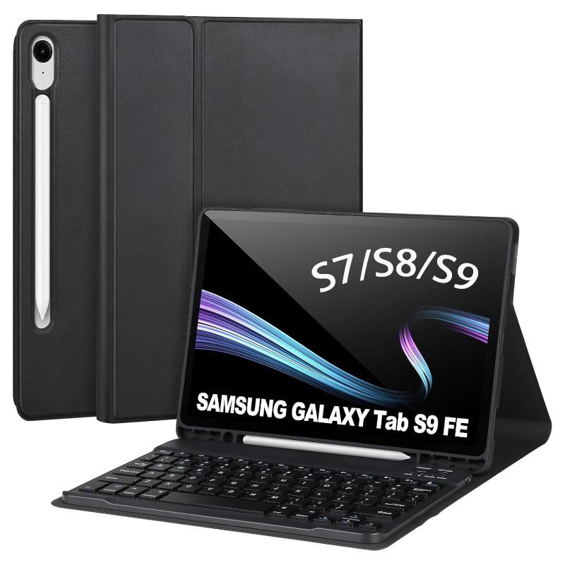 Samsung S11 Tablet Case with 9" Magnetic Bluetooth Keyboard, Stylus, Mouse, and Spanish/English/Korean Key Options