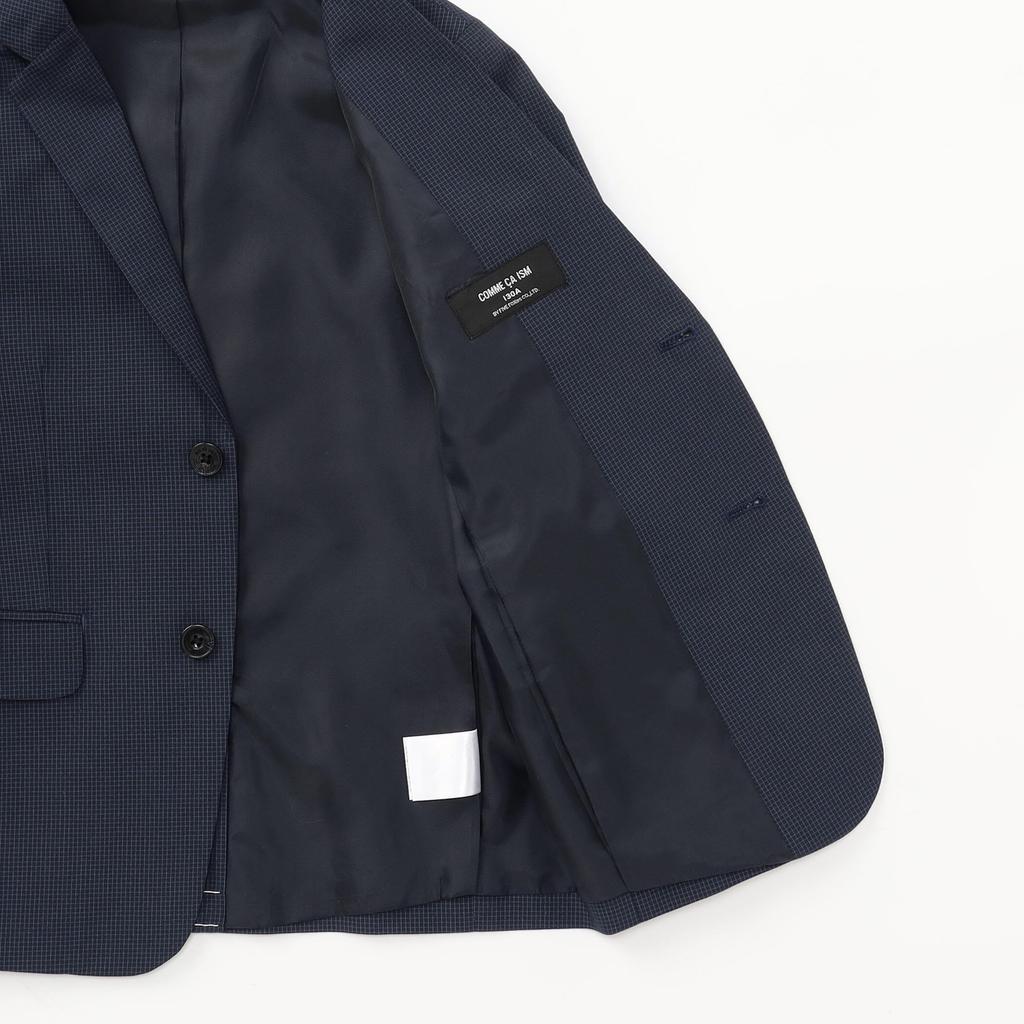 Micro-Karo Anzug 130cm Marineblau [Comciseism] (110-130cm) 98-03SI05-204