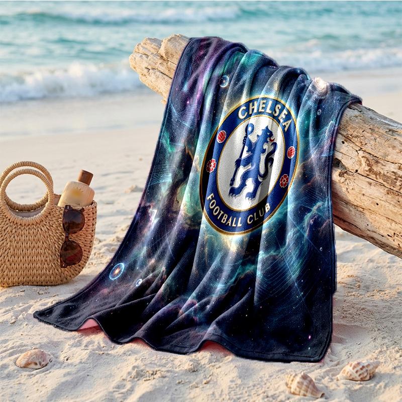 Asciugamano da Spiaggia in Microfibra con Stampa Chelsea FC Asciugatura Rapida Assorbente Grande Asciugamano per Spiaggia Nuoto Viaggio