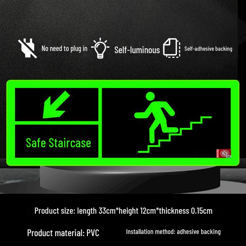 Самоклеящийся Фосфоресцирующий Знак Аварийного Выхода